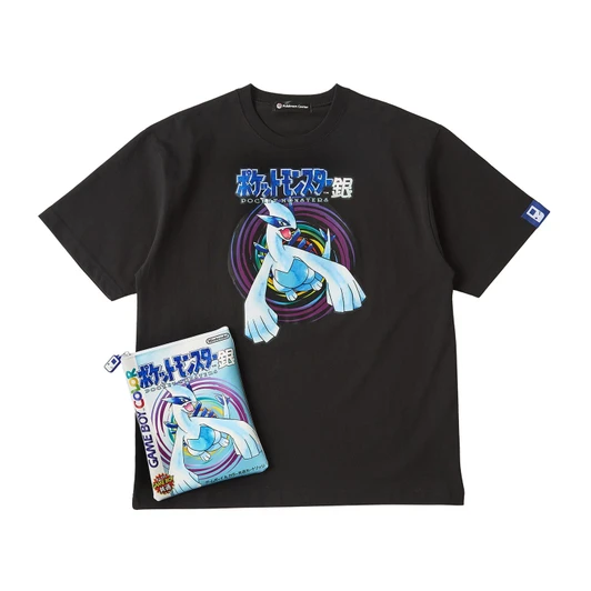 Pokemon Center Original Package T Shirt In Pouch Pocket Monsters Silver Unisex L