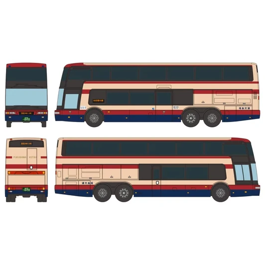 Tomytec Bus Collection Fukushima Transportation Mitsubishi Fuso Aero King (No.1093 / Galaxy) (N scale)