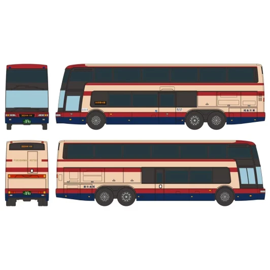  Tomytec Bus Collection Fukushima Transportation Mitsubishi Fuso Aero King (No.1093 / Galaxy) (N scale) 