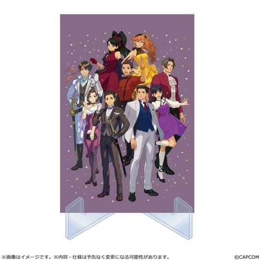 Capcom Ace Attorney 25th Anniversary: Illustration Card Set with Stand