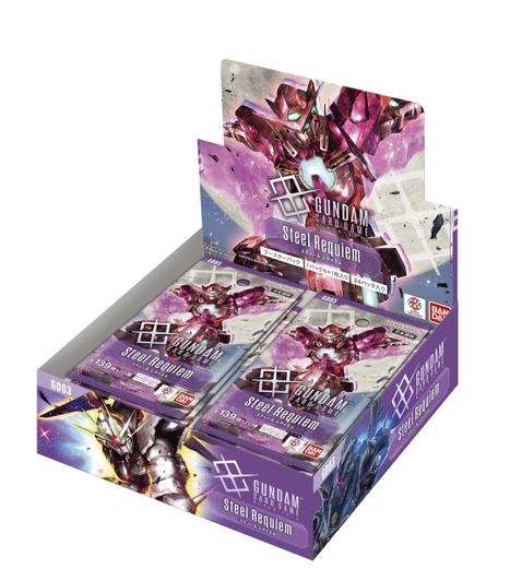 Bandai BANDAI Gundam Card Game Steel Requiem Booster Pack GD03 Box of 24 Packs
