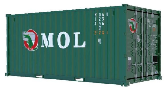 1/24 Scale MOL 20ft Dry Container Green Car NEXT Plastic Model