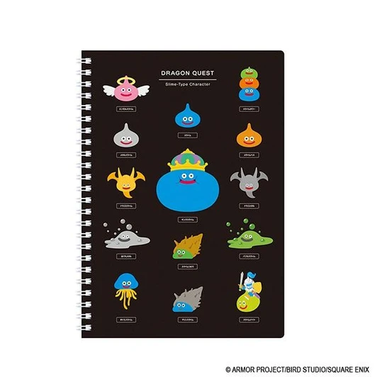 Square Enix Dragon Quest Stationery Shop A5 Ring Sticker Book - Monsters Galore