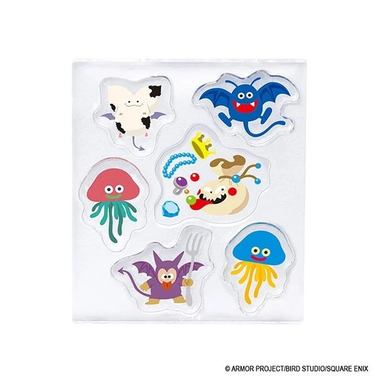 Square Enix Dragon Quest Stationery Shop Die-Cut Acrylic Stickers - Monsters Vol.1