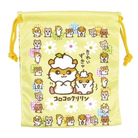 TCP Korokoro Kuririn Drawstring Pouch Yellow