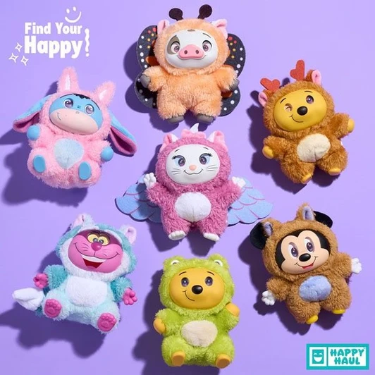 Just Play Happy Haul Disney Into the Woods Plush Keychains 1Box 6pcs (FULL BOX)