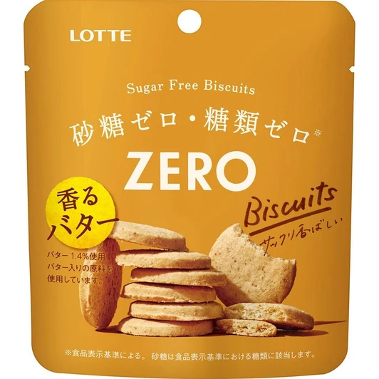LOTTE Zero Sugar Free Biscuits 26g 10 Bags