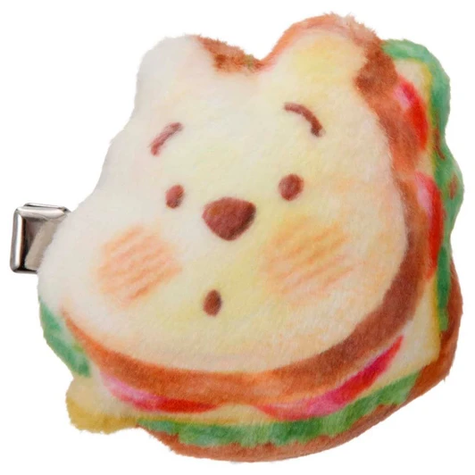 Takara Tomy A.R.T.S Disney Character NuiPan Plush Front Hair Clip Sandwich Pooh & Piglet