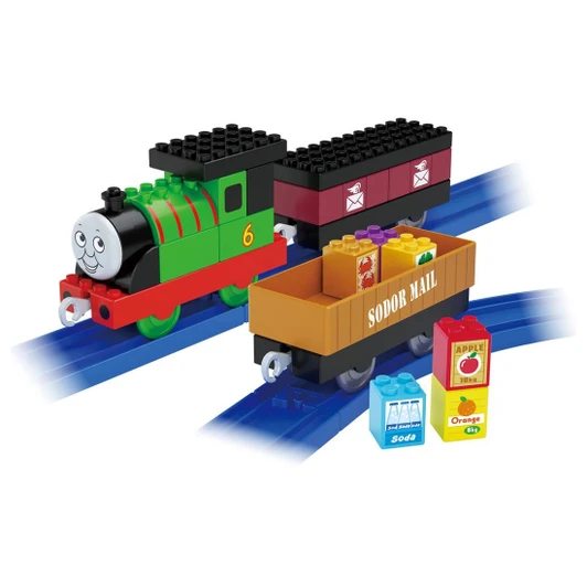 Takara Tomy Tomica Plarail Blocks Percy's Delivery Set
