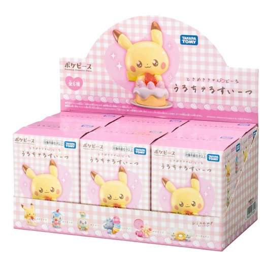 Takara Tomy Pokemon PokePeace Tokimeki Kyun Dolls Uruchuru Sweets 1Box 6pcs (FULL BOX)