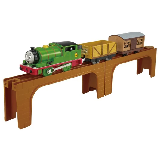 Takara Tomy Plarail Thomas & Friends Picture Book Percy and Brick Bridge Set