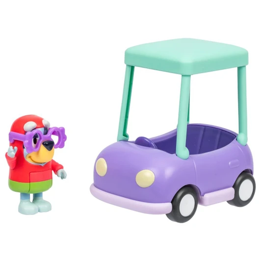Takara Tomy Bluey Figure and Mini Vehicle Set Granny Bluey