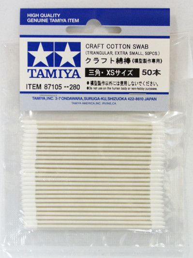 Tamiya 87105 Craft Cotton Swab Triangular/Extra Small (50pcs)