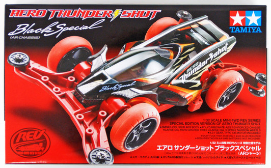 Tamiya 95286 Mini 4WD Aero Thunder Shot Black Special (AR Chassis) 1/32