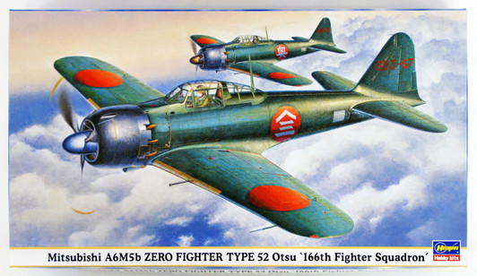 Hasegawa 09428 Mitsubishi A6M5b Zero Fighter Type 52 Otsu "166th Fighter Squadron" 1/48 scale kit