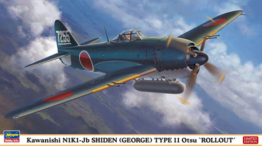 Hasegawa 07449 Kawanishi N1K11-Jb SHIDEN (George) Type11 Otu "Rollout"