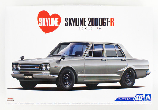 Aoshima 53461 The Model Car 45 Nissan PGC10 Skyline 2000GT-R '70 1/24 scale kit