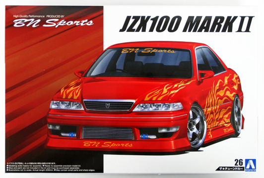 Aoshima 53577 BN Sports JZX 100 Mark II Tourer V '98  (Toyota) 1/24 scale kit