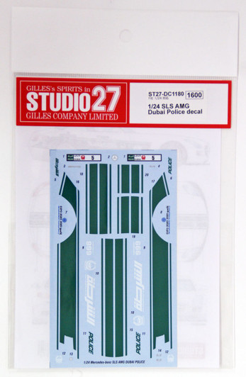 Studio27 ST27-DC1180 Mercedes SLS AMG Dubai Police Decal for Fujimi 1/24