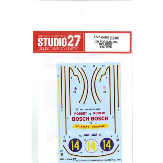 Studio27 ST27-DC976 934 HOLBERT #14 1976 for Tamiya 1/24