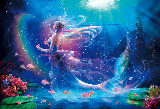 Beverly Jigsaw Puzzle 81-115 Holy Wish Mermaid Princess (1000 Pieces)