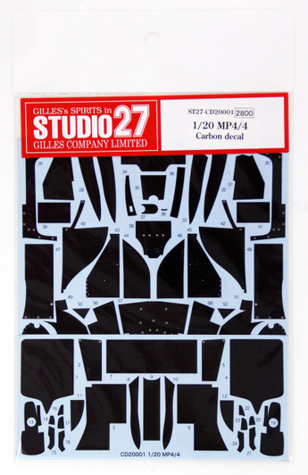 Studio27 ST27-CD20001 MP4/4 Carbon decal for Tamiya 1/20