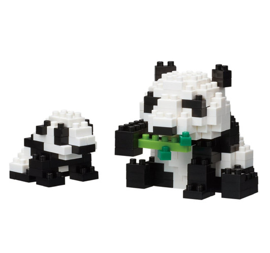 Kawada NBC-236 nanoblock Mother & Baby Giant Panda