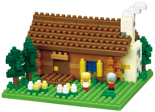 Kawada NBH-151 nanoblock Swiss Alps Mountain Hut