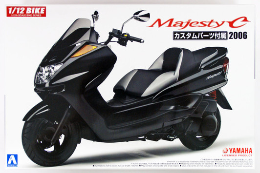 Aoshima 54413 Bike 49 YAMAHA MAJESTY C with CUSTOM PARTS 1/12 Scale Kit