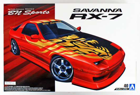 Aoshima 54499 BN SPORTS FC3S RX-7 '89 (MAZDA) 1/24 Scale Kit