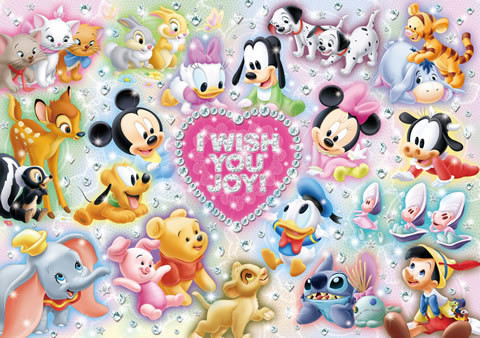Tenyo Japan Jigsaw Puzzle D-200-894 Disney I Wish You Joy! (200 Pieces)