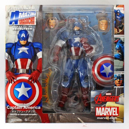 Kaiyodo Figure Complex Amazing Yamaguchi 007 Captain America Action Figure