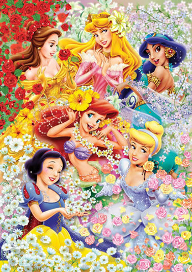 Tenyo Japan Jigsaw Puzzle D-300-203 Disney Princess (300 Pieces)