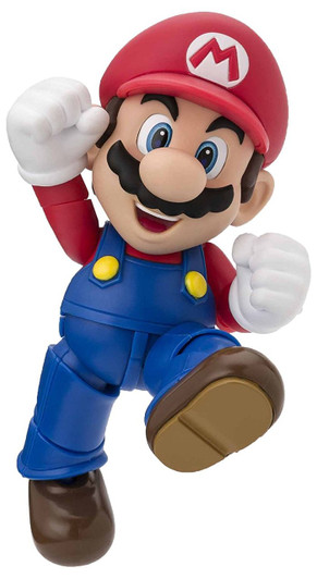 Bandai 221487 S.H. Figuarts Mario New Package Ver. Figure (Super Mario Bros.)