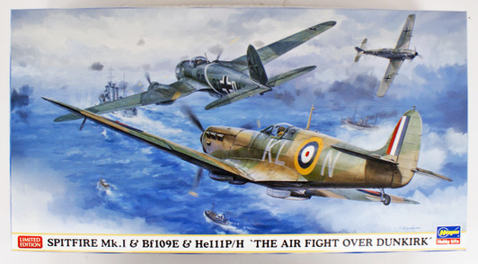 Hasegawa 02270 Spitfire Mk.1 & Bf109E & He111P/H 'The Air Fight Over Dunkirk' 1/72 scale kit