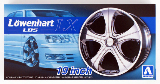 Aoshima 55304 Tuned Parts 88 1/24 LowenHart LD5 LX 19 inch Tire & Wheel Set
