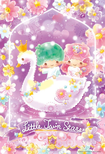 Beverly Jigsaw Puzzle 33-142 Little Twin Stars Kiki & Lala Flower Floralium (300 Pieces)