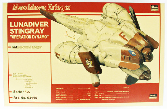 Hasegawa 64114 Maschinen Krieger Lunadiver Stingray Operation Dynamo 1/35 scale kit