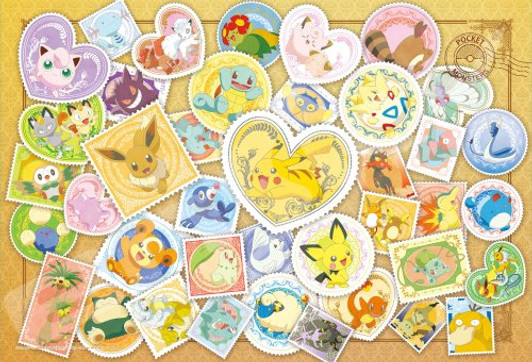 Ensky Jigsaw Puzzle 108-L700 Pokemon Postage Stamp Art (108 L-Pieces)