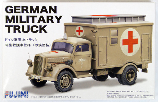 Fujimi ML4 German Military Truck (Desert Painitng) 1/72 kit (4968728722313)