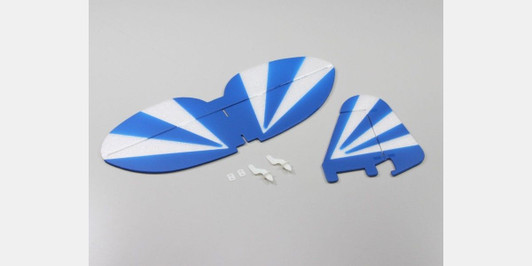 Kyosho A0752-13CBL Tail wing set (CLIPPED Blue)