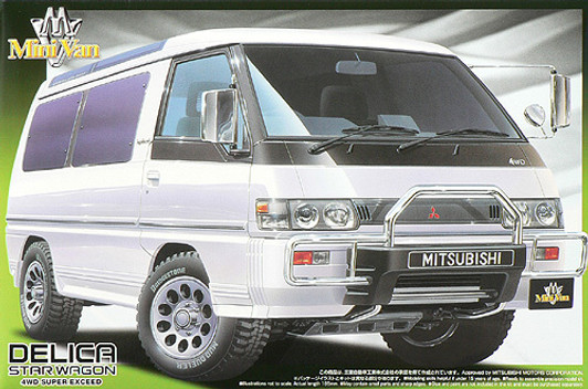 Aoshima 44544 Mitsubishi Delica Star Wagon 4WD Super Exceed 1/24 Scale Kit
