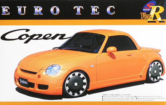 Aoshima 42427 Daihatsu Copen Euro Tec 1/24 Scale Kit