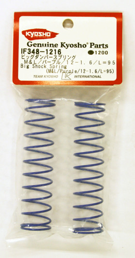 Kyosho IF348-1216 Big Shock Spring(M & L/Purple/12-1.6/L=95)