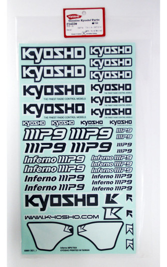 Kyosho IFD403W Decal (MP9 TKI4/White)