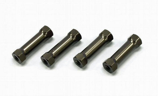 Kyosho IFW401B SP Aluminum Radio Post (Gunmetal/4pcs/MP9)