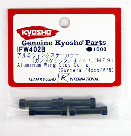 Kyosho IFW402B Aluminum Wing Stay Collar (Gunmetal/4pcs