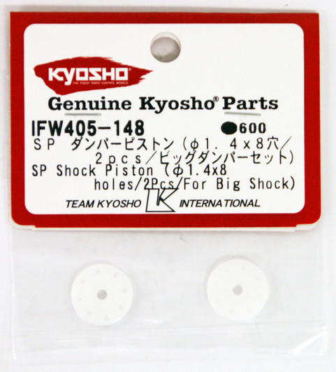Kyosho IFW405-148 SP Shock Piston (1.4 x 8 holes/ 2 pcs/ for Big shock)