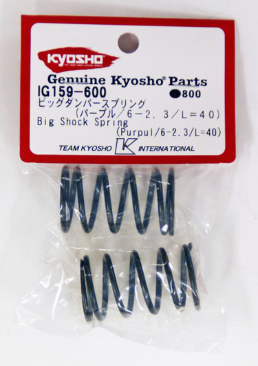Kyosho IG159-600 Big Shock Spring (Purple /6-2.3/L=40)