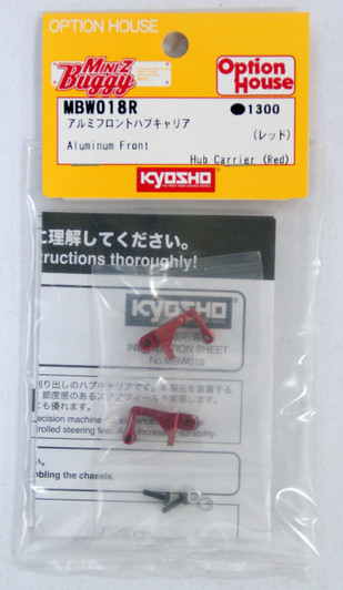 Kyosho Mini Z Buggy MBW018R Aluminum Front Hub Carrier (Red)